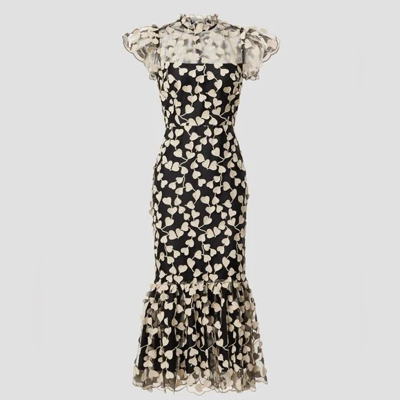 Shoshanna Liberty Dress with heart-shaped lace overlay, 8 - Picture 3 of 15